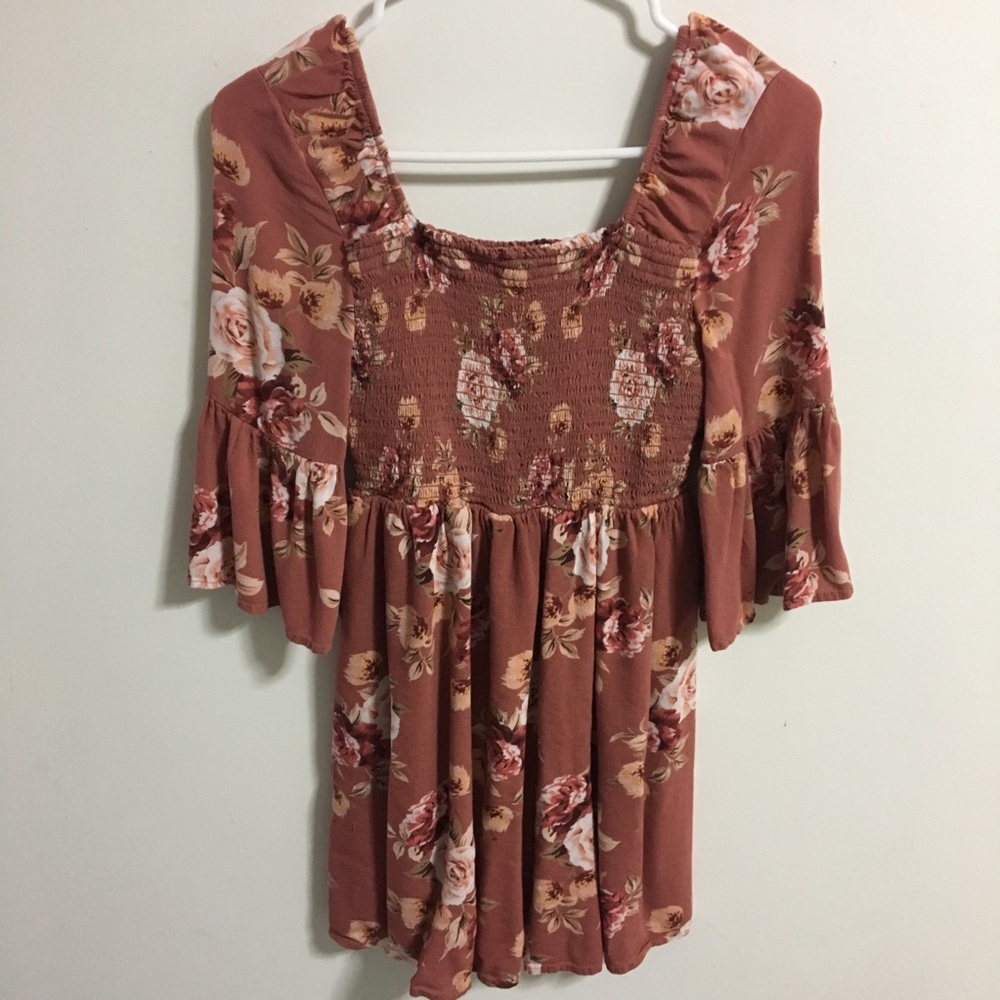 Xhilaration Mini Bell Sleeved Dress